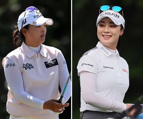 고진영(왼쪽)과 윤이나   [게티이미지]