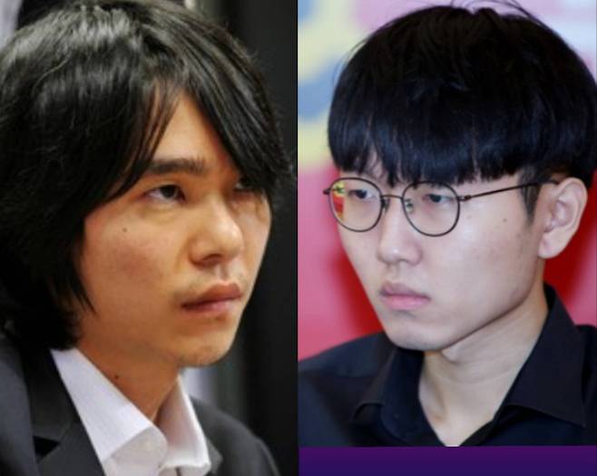 이세돌 9단(사진 왼쪽)과 신진서 9단. 한국기원 제공