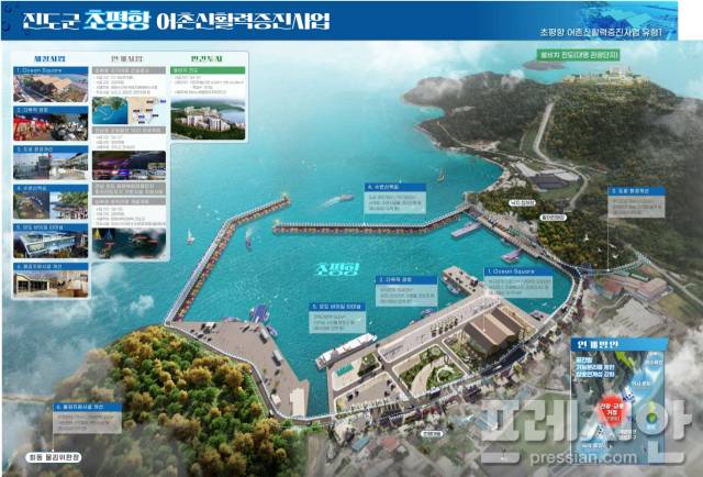 ▲2025년 어촌신활력증진사업에 선정된 진도 초평항ⓒ진도군