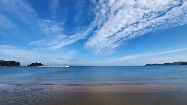 만리포해수욕장 모습 ⓒ시사저널