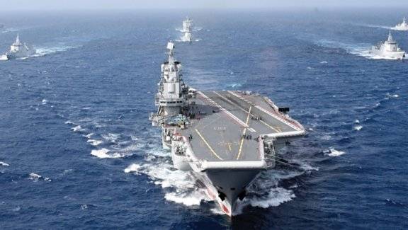 중국 해군 랴오닝 항공모함 전단. 뉴시스