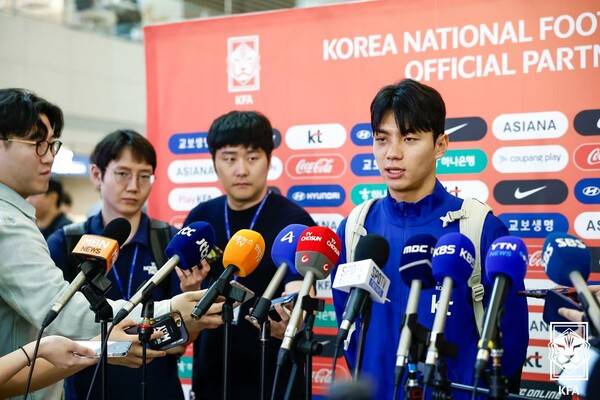 대한민국 대표팀 전진우. 사진┃대한축구협회