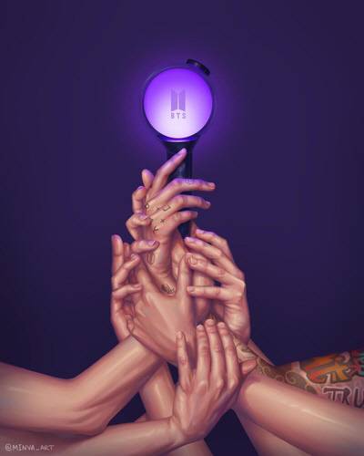 Madina Minvaleeva, Bound by Light, 2024, 디지털 페인팅.<25th Hour Collective 제공, 연합뉴스>