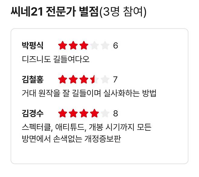 영화 드래곤 길들이기 씨네21 별점