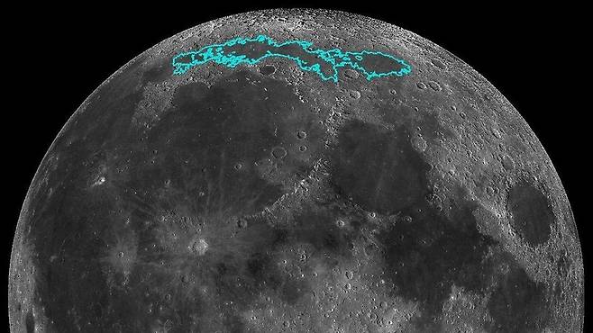 일본 민간 무인 달 탐사선이 착륙할 예정이었던 ‘마레 프리고리스’. 아이스페이스 제공