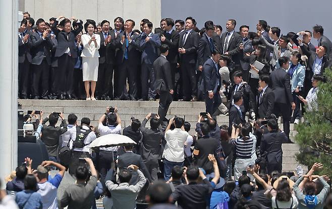 제21대 이재명 대통령 취임선서식이 2025년 6월4일 오전 서울 여의도 국회에서 열리고 있다. 이종근 선임기자