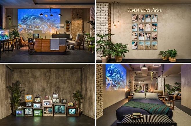 지난해 세븐틴과 협업한 꾸민 에어비앤비 공간 / 사진=에어비앤비