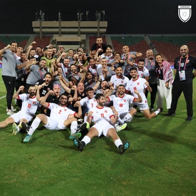 요르단이 역사상 첫 월드컵 진출에 성공했다. 사진=요르단축구협회 제공
