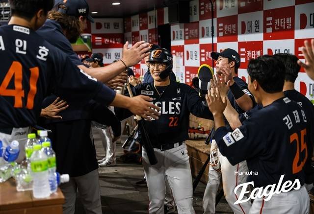 채은성은 앞으로도 맹활약하며 한화의 공격을 이끌 수 있을까. 사진=한화 제공