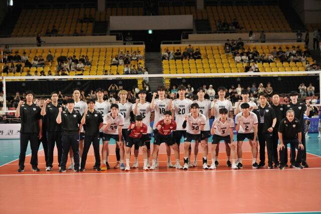 한국 남자배구 대표팀./대한배구협회