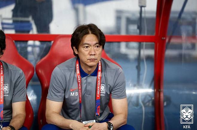 [서울=뉴시스]축구대표팀 홍명보 감독. (사진=대한축구협회 제공)