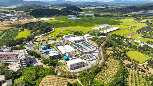 상주시 도남정수장 전경