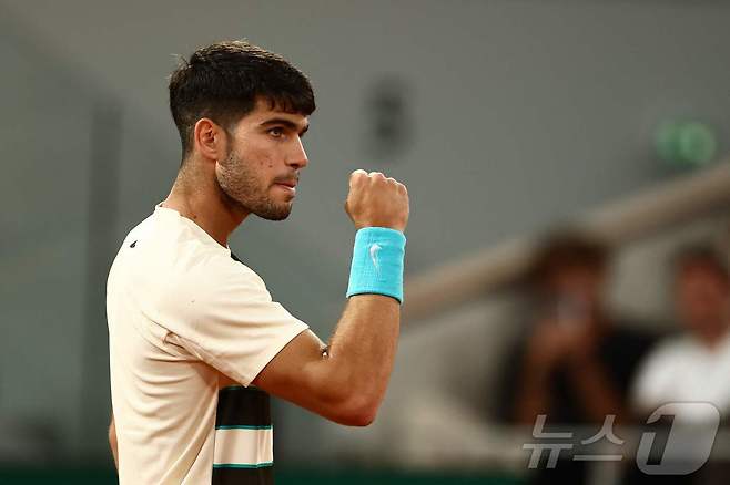 프랑스 오픈 디펜딩 챔피언 카를로스 알카라스.  ⓒ AFP=뉴스1