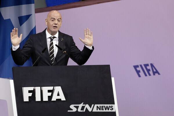 국제축구연맹(FIFA) 지안니 인판티노 회장. 사진┃뉴시스/AP