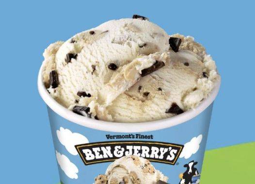 벤앤제리스의 초콜릿 칩 쿠키도우 아이스크림. 벤앤제리스 홈페이지 캡처