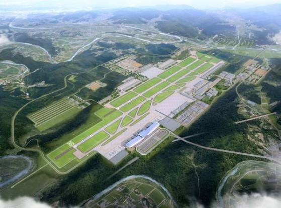 대구 군위군와 경북 의성군 일대에 2030년 들어설 TK신공항의 민간공항 조감도. [사진 대구시]