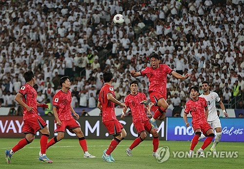 이라크 2-0으로 물리치고 2026 북중미 월드컵 본선행 확정한 한국 축구대표팀. 사진[로이터=연합뉴스]