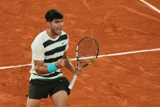 프랑스오픈 결승 오른 알카라스. 사진[AFP=연합뉴스]