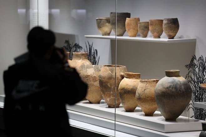 지난 2월14일 오전 서울 용산구 국립중앙박물관에서 ‘선사 고대관 개편’ 언론공개회 모습. / 사진 = 뉴시스 /사진=김명년