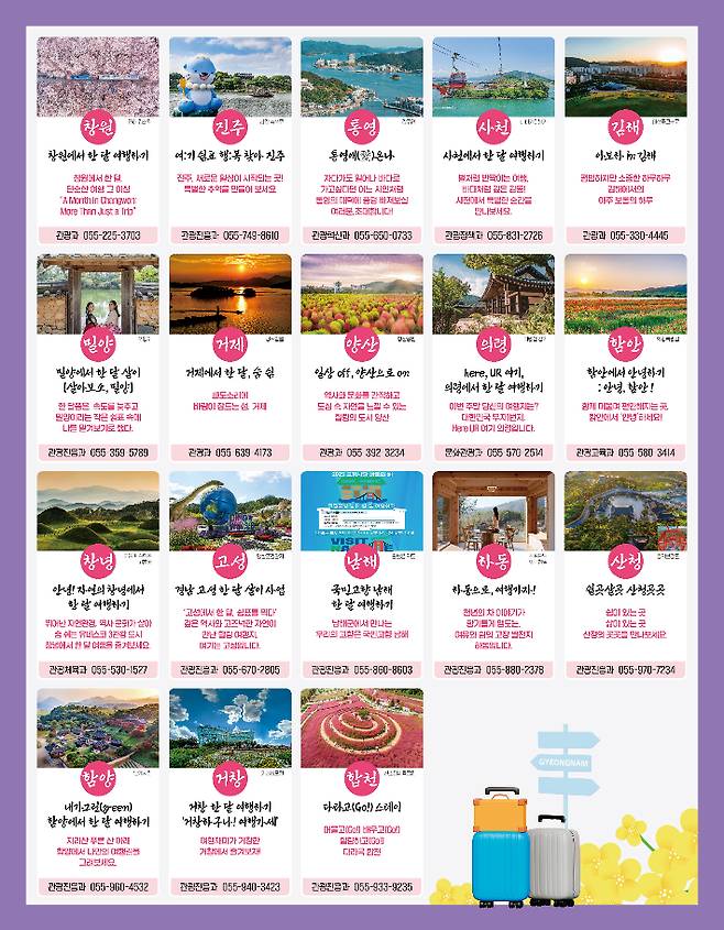 경남에서 한 달 여행하기. 경남도청 제공