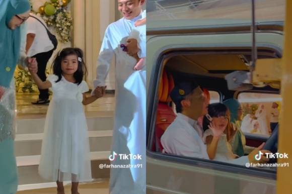 말레이시아의 사업가이자 인플루언서 파르하나 자라가 5살 딸의 생일선물로 벤츠 차량을 선물했다. 틱톡(@farhanazahra91) 캡처