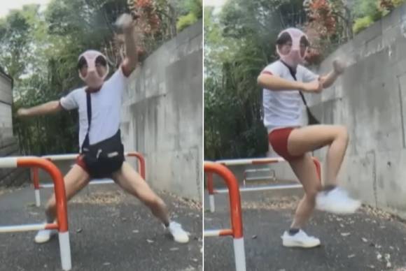 여성 속옷을 머리에 쓰고 주택가에서 라이브 방송을 하던 50대 남성이 일본 경찰에 체포되는 일이 벌어졌다. 유튜브 채널 ‘FNN프라임온라인’ 캡처