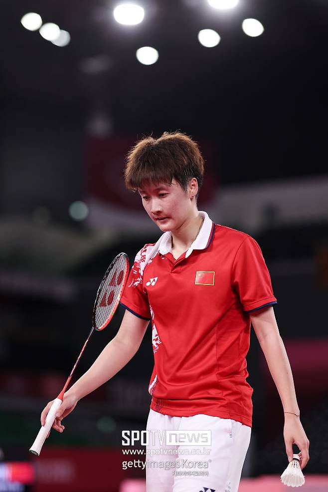 ▲ 인도네시아오픈 결승에서 안세영과 만남이 기대됐던 천위페이(중국)는 대회 8강전을 앞두고 허벅지 부상을 이유로 '기권'을 선언했다.
