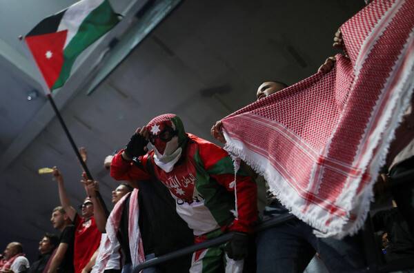 ▲ 요르단은 한국에 이어 B조 2위로 2026 북중미 월드컵 본선 진출에 성공했다. ⓒ연합뉴스/REUTERS