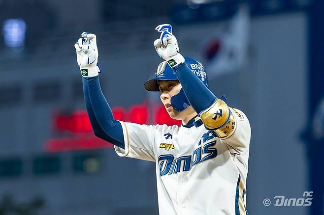 ▲ 김성욱의 영입으로 최지훈에게 적당한 휴식 시간을 챙겨줄 수 있고, 경기 막판 대주자 및 대수비 카드가 더 확보됐다 ⓒNC 다이노스