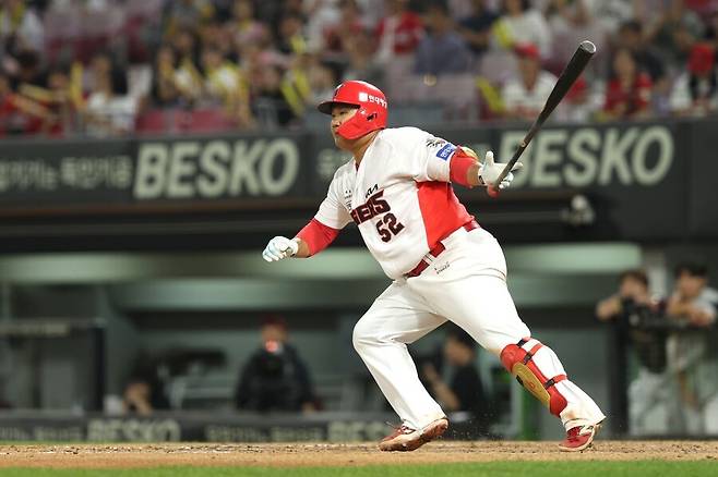 ▲ 7일 선발 1루수로 출전해 상대 좌완 황준서 공략의 중책을 맡는 황대인 ⓒKIA타이거즈