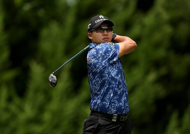 티샷 날리는 김홍택 [한국프로골프 투어 제공. 재배포 및 DB 금지]