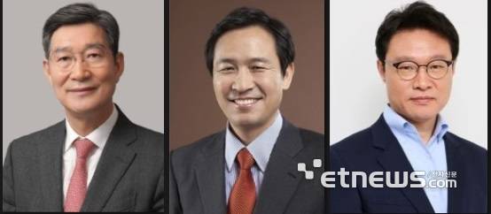 (왼쪽부터) 오광수 민정수석, 우상호 정무수석, 이규연 홍보소통수석