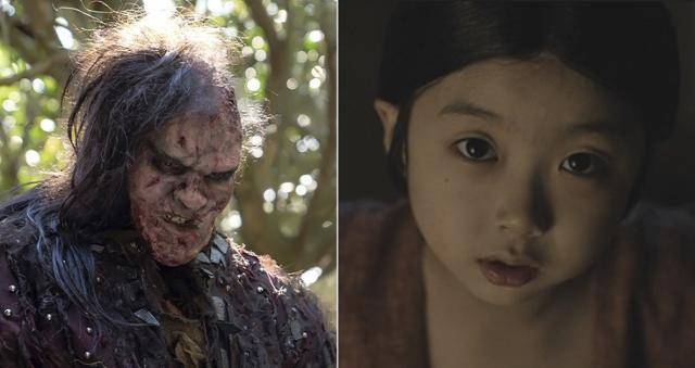 드라마 '귀궁'에 등장하는 귀신인 팔척귀(왼쪽)와 야광귀. SBS 제공