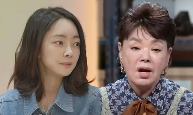 서효림(왼쪽), 故 김수미. 유튜브 채널 ‘KBS Joy’, ‘JTBC Voyage’ 캡처