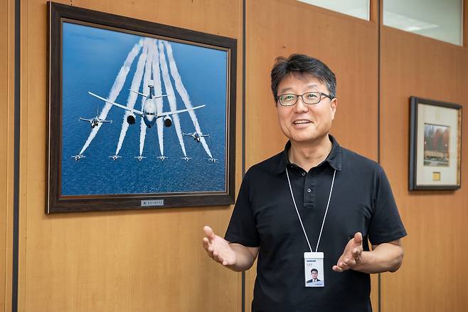이동훈 두산에너빌리티 항공엔진개발팀장이 창원 본사에서인터뷰하고 있다.(두산에너빌리티 제공)