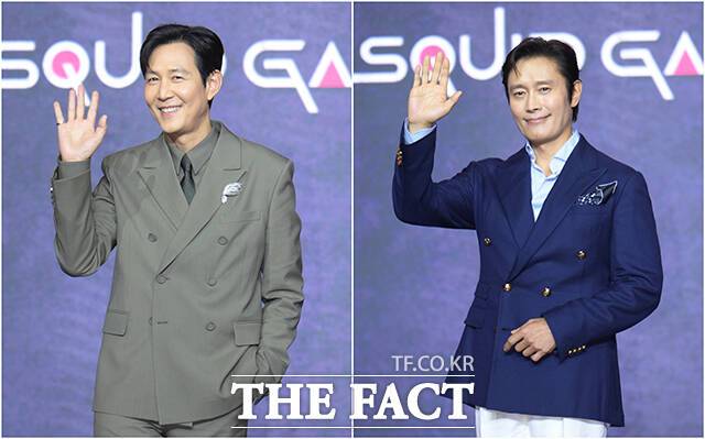배우 이정재(왼쪽)와 이병헌이 '오징어 게임' 시즌3에서 각각 기훈과 프론트맨 역으로 출연한다. /박헌우 기자