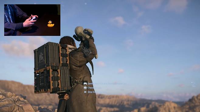 ▲ 컨트롤러를 활용한 루와의 인터랙션