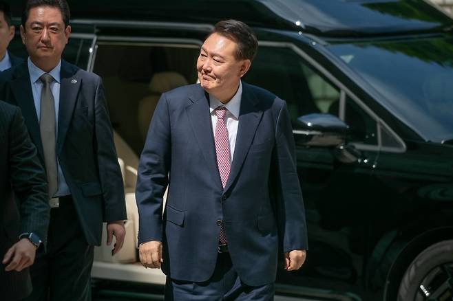 ▲ 윤석열 전 대통령, 내란혐의 6차 공판 출석 [연합뉴스]