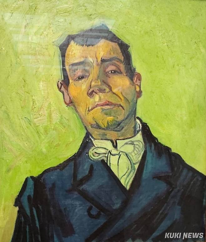 빈센트 반 고흐, 조셉-미셀 지누의 초상, 캔버스에 오일, 1888년 10월 하순~11월 중순, 크롤뢰 뮐러 미술관