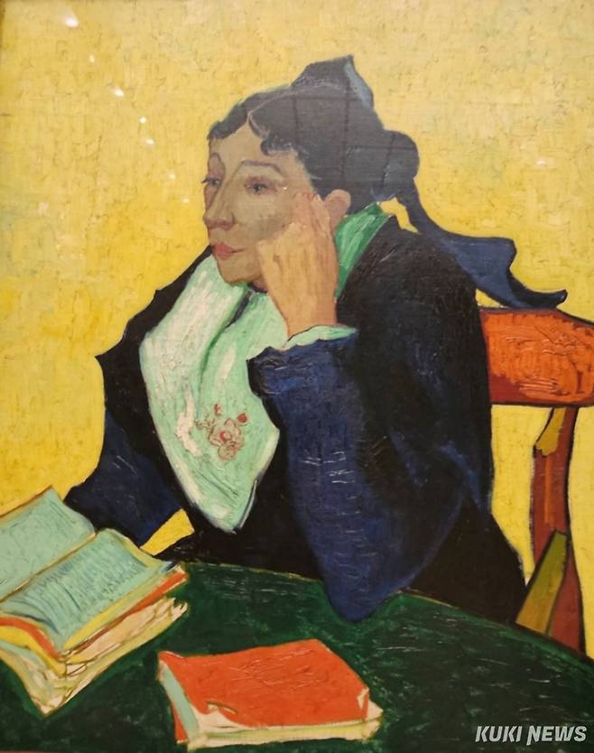 빈센트 반 고흐, 아를레지엔: 마담 조셉-미셀 지누(마리 줄리앙, 1848~1911), 1888~1889, 캔버스에 유채, 메트로폴리탄 박물관