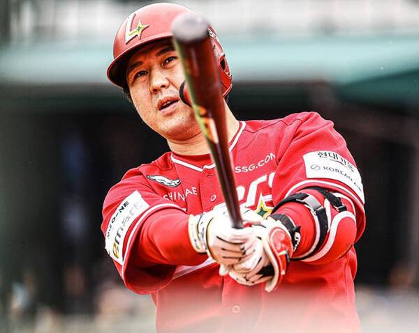 2025 KBO 올스타전 팬 투표 1차 중간 집계에서 드림올스타 3루수 부문 1위를 기록한 SSG 랜더스 최정. SSG 랜더스 제공