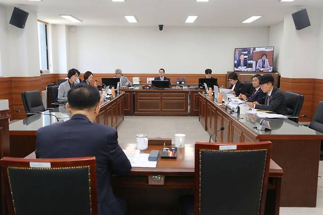 조요한 남양주문화재단 대표이사 후보자 인사청문회. (사진=남양주시의회 제공) photo@newsis.com *재판매 및 DB 금지