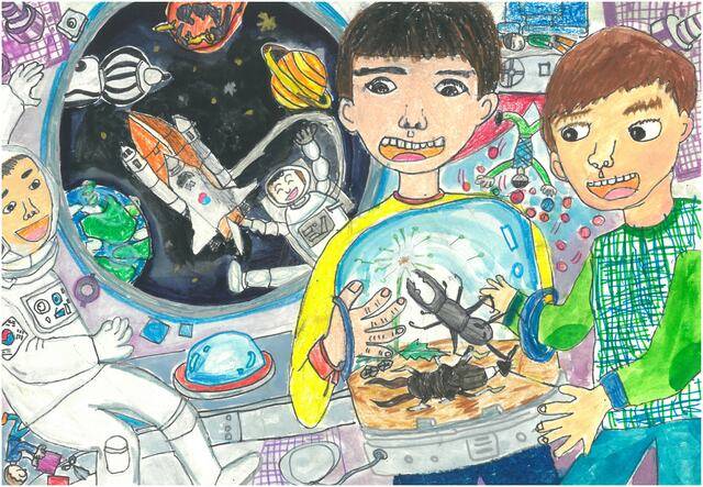 2024 HIS Youth 수상작 ‘우주정거장에서 보내는 우리의 하루’. 보령