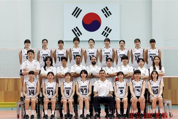 한국 여자배구 대표팀. 대한배구협회 제공