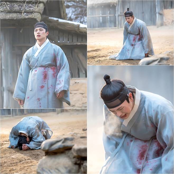 SBS 드라마 ‘귀궁’에서 윤갑과 이무기 강철이 1인2역을 소화한 배우 육성재 주요 출연장면. 사진 SBS