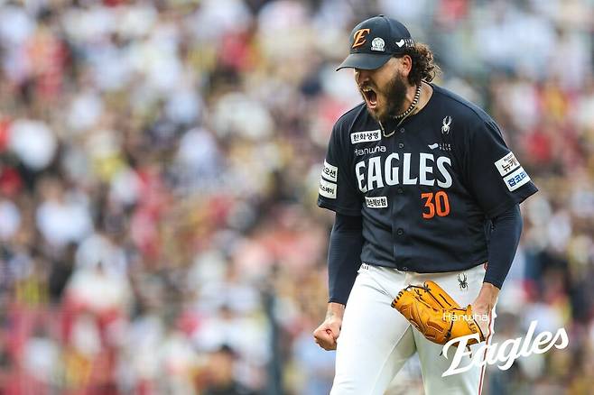 ▲ 역대급 성적이 기대를 모으고 있는 코디 폰세 ⓒ한화이글스