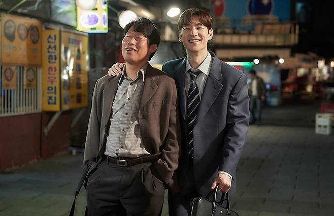 유해진이 ‘소주전쟁’에서 함께한 이제훈에 대해 언급했다. 사진쇼박스