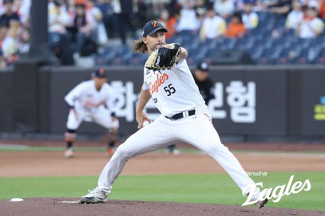 한화이글스 외국인투수 라이언 와이스. 사진=한화이글스