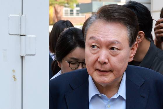 윤석열 전 대통령과 김건희 여사가 제21대 대통령 선거일인 지난 3일 서울 서초구 원명초등학교에 마련된 서초4동제3투표소에서 투표를 마친 뒤 차량으로 향하고 있는 모습. 〈사진=연합뉴스〉