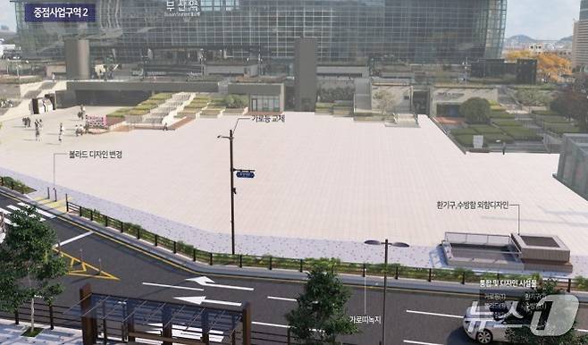 도시비우기 시범사업 뒤 부산역 일대 전경.(부산시청 제공. 재판매 및 DB 금지)